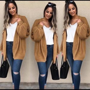 Brand new mustard cardigan